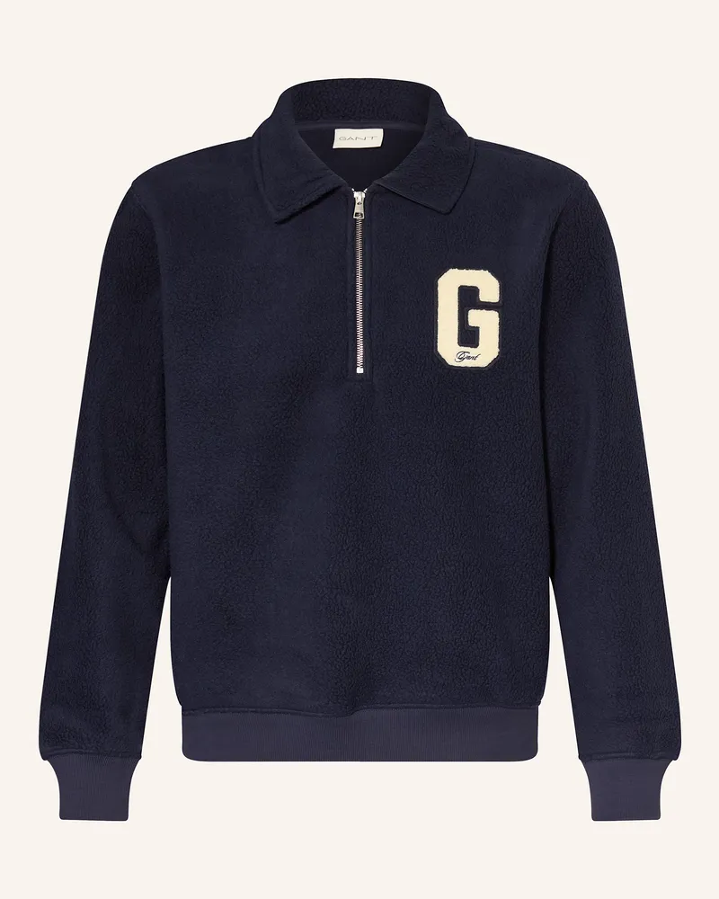 Gant Fleece-Troyer Dunkelblau