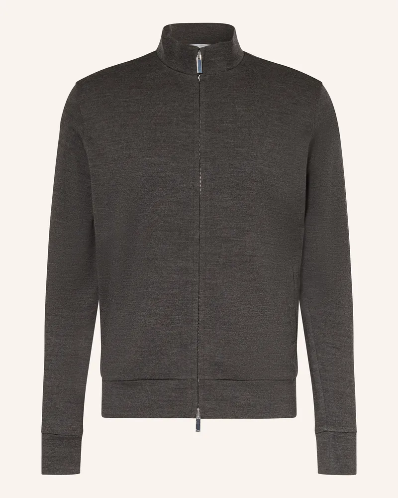 Stefan Brandt Sweatjacke Dunkelgrau