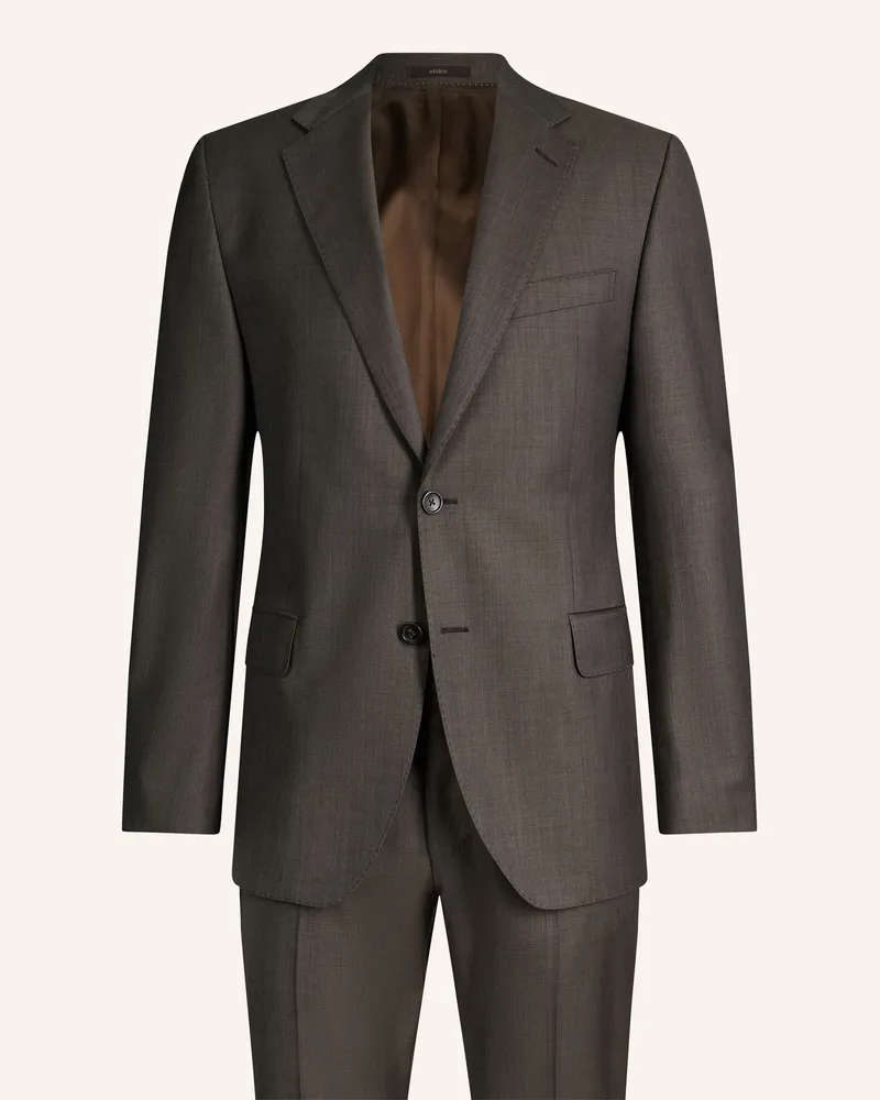 windsor. Anzug Shaped Fit braun Braun
