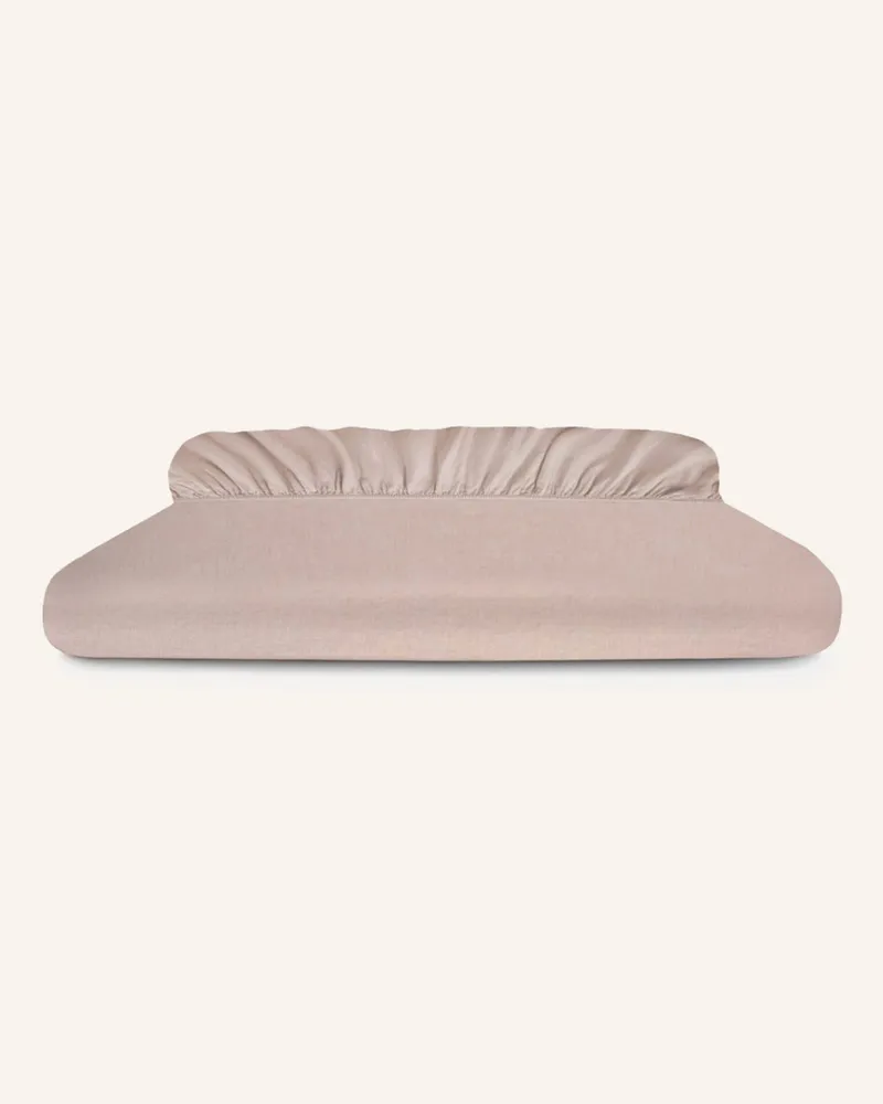 ROYFORT Spannbettlaken LEINEN Taupe
