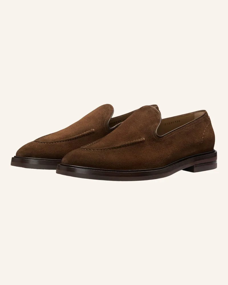 HUGO BOSS Casual Slipper CASSIAN_LOAF_VPAD Dunkelbraun