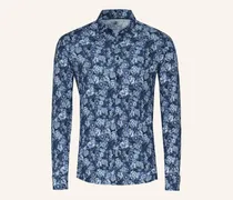 Jerseyhemd Slim Fit blau