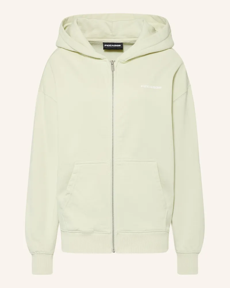 PEGADOR Oversized-Sweatjacke Ramira gruen Hellgrün