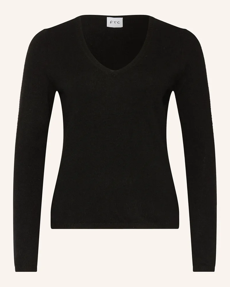 FTC Cashmere Cashmere-Pullover Schwarz