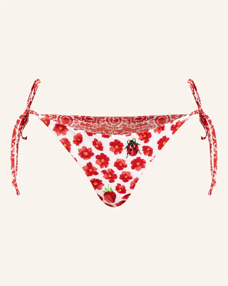 Versace Triangel-Bikini-Hose zum Wenden Rot