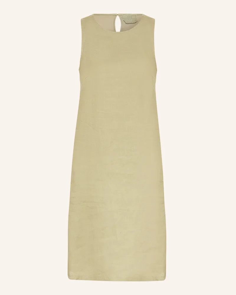 Oui  Leinenkleid gruen Hellgrün