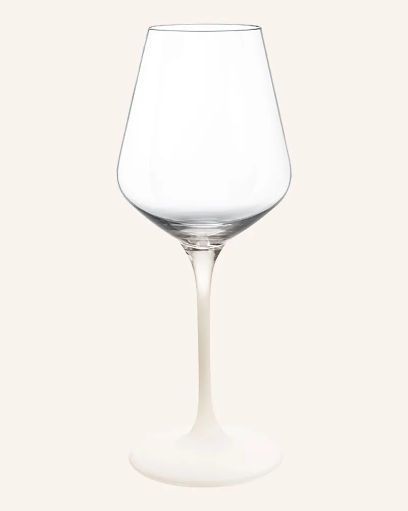 Villeroy & Boch Weißweinglas, Set 4tlg. Manufacture Rock Blanc weiss Weiss