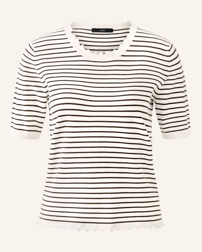 Oui  Strickshirt Weiss
