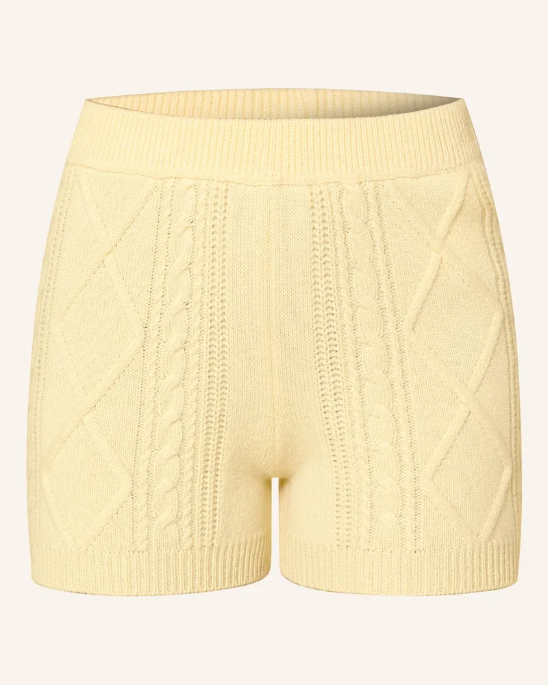 Claudie Pierlot Strickshorts gelb Hellgelb