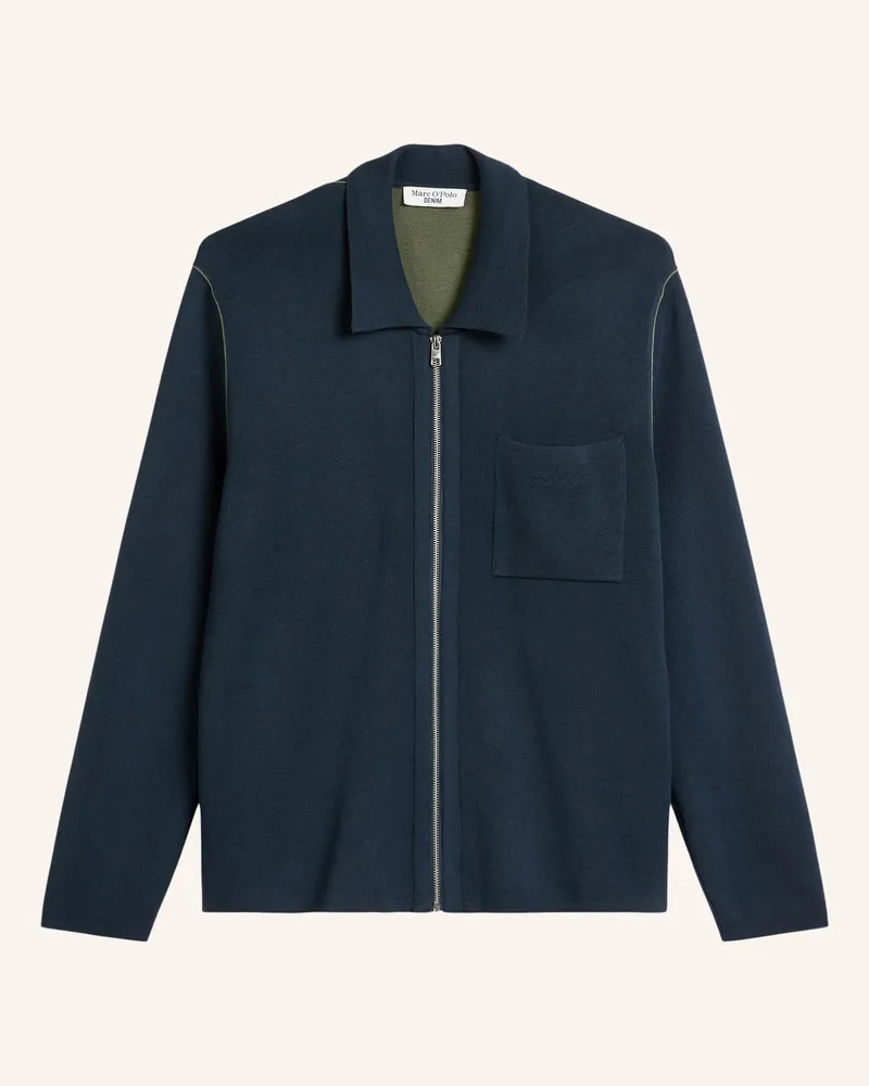 Marc O'Polo Strickjacke blau Dunkelblau