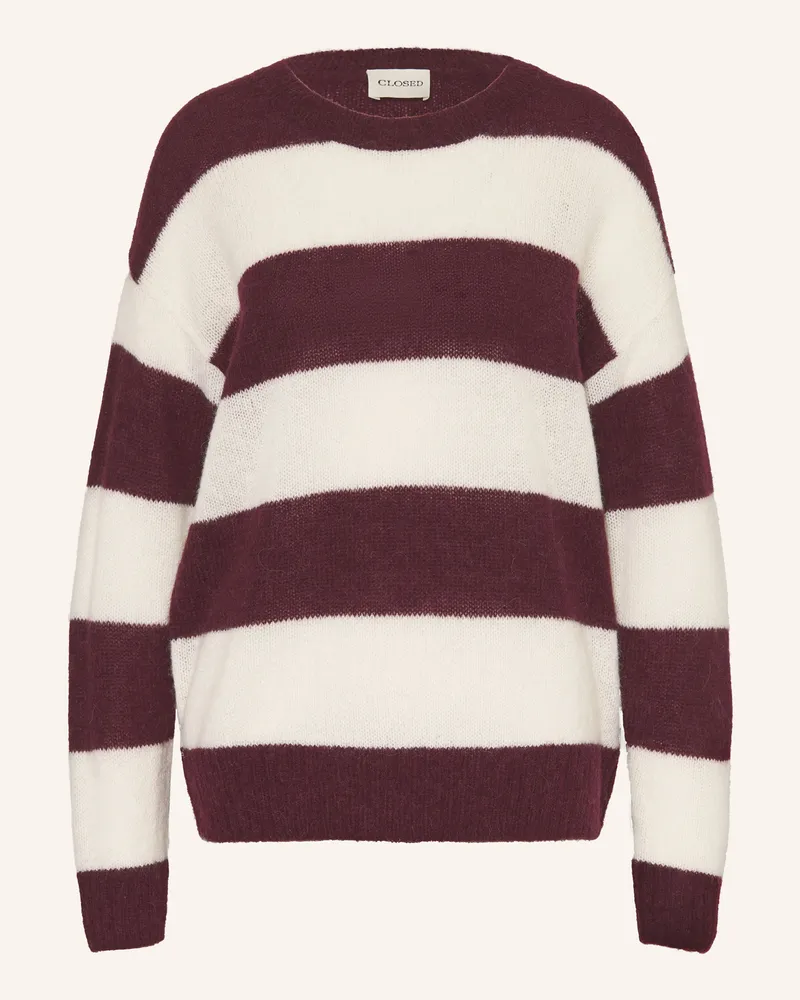 Closed Pullover mit Alpaka Dunkelrot