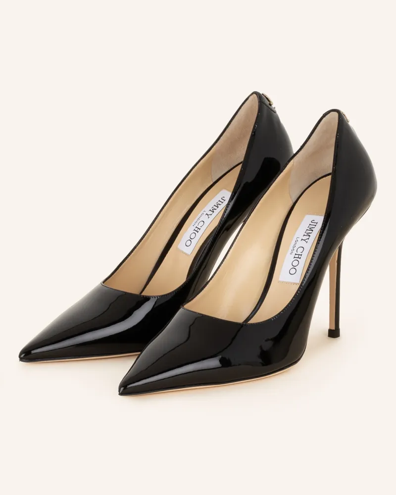 Jimmy Choo Lack-Pumps Love 100 schwarz Schwarz