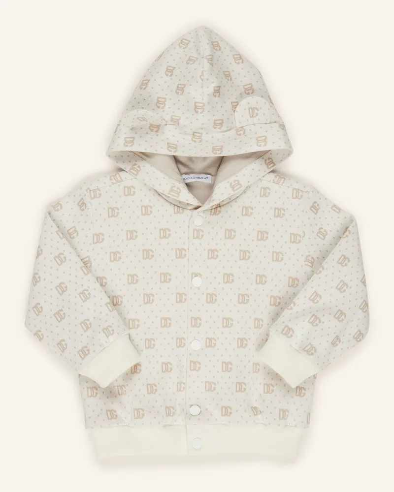 Dolce & Gabbana Sweatjacke weiss Ecru