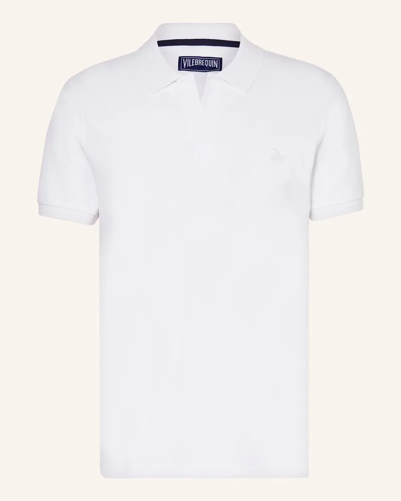 Vilebrequin Piqué-Poloshirt Palatin weiss Weiss