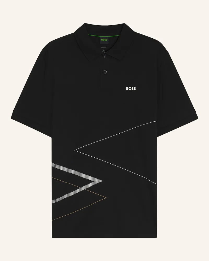 HUGO BOSS Polo Pl_Goc Rank 3 Regular Fit schwarz Schwarz
