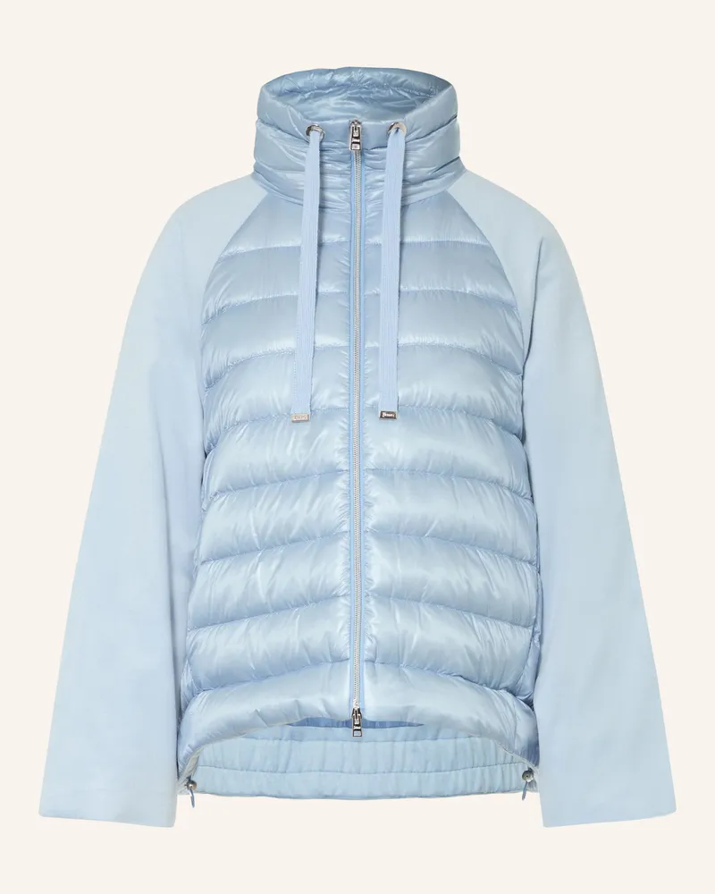 Herno Daunenjacke Im Materialmix blau Hellblau