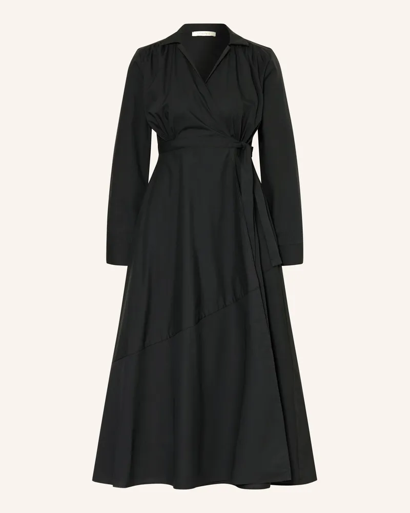 lilienfels Wickelkleid Schwarz