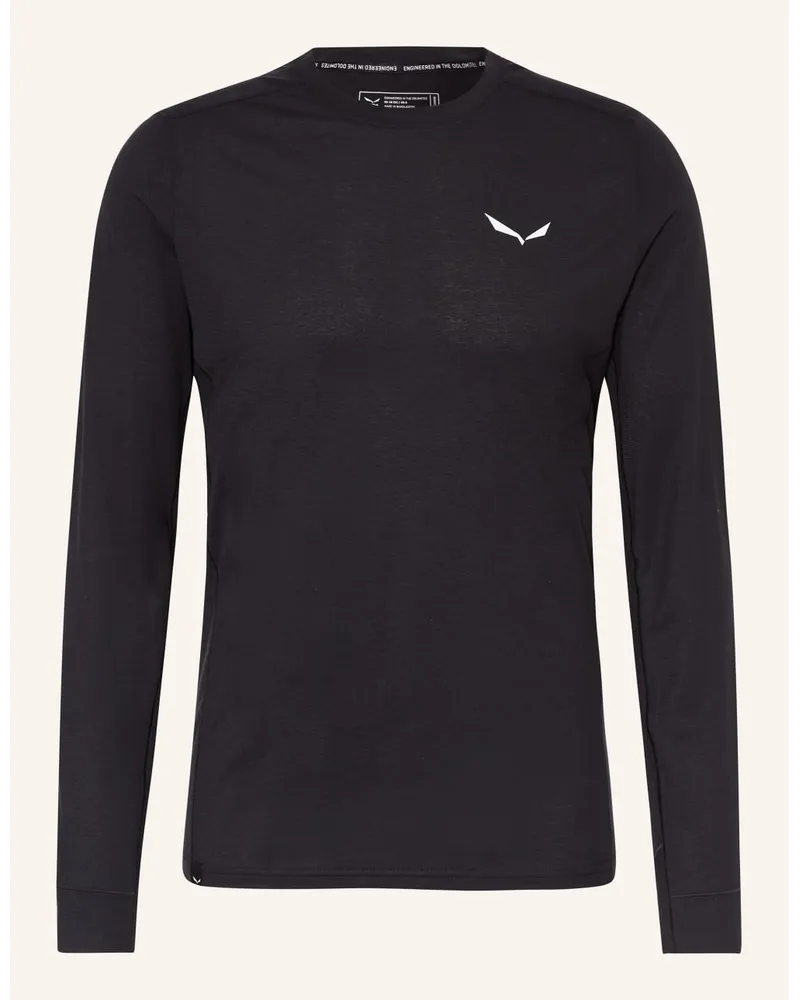 Salewa Longsleeve PUEZ DRY'TON Schwarz