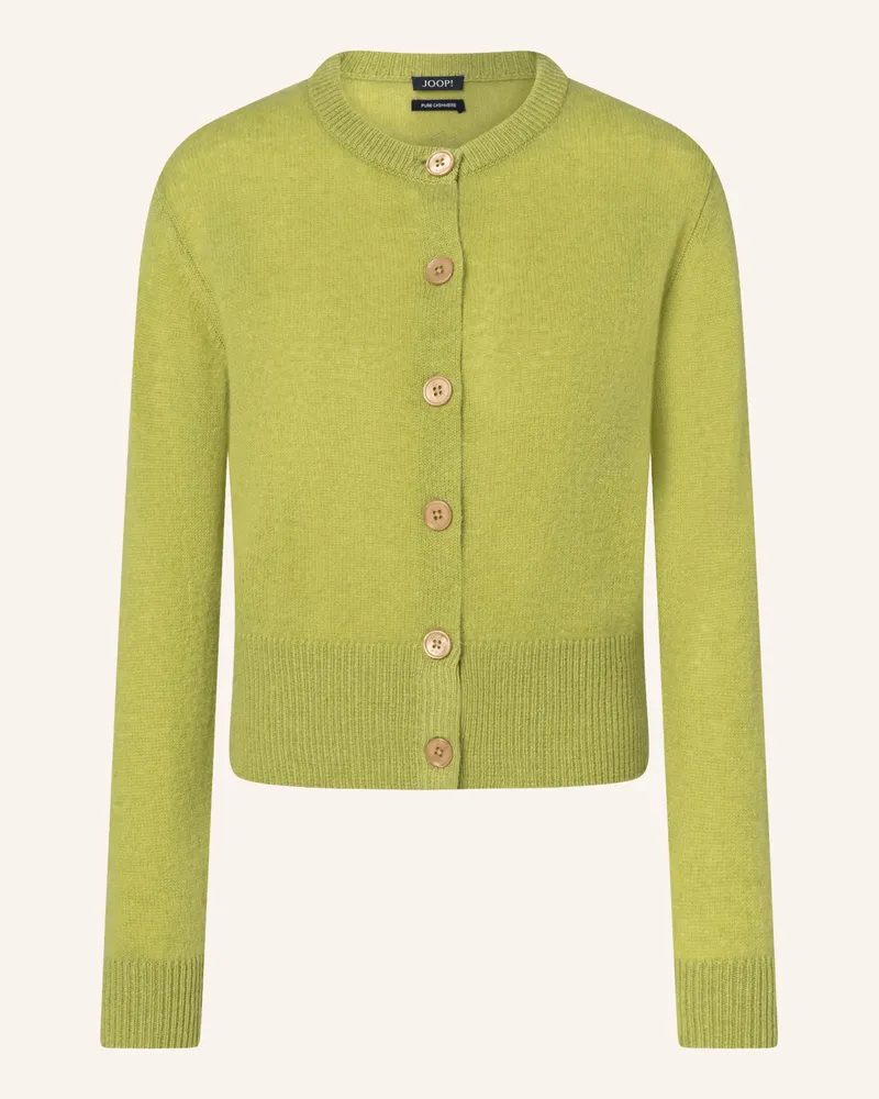 JOOP! Strickjacke Karina Aus Cashmere gruen Hellgrün