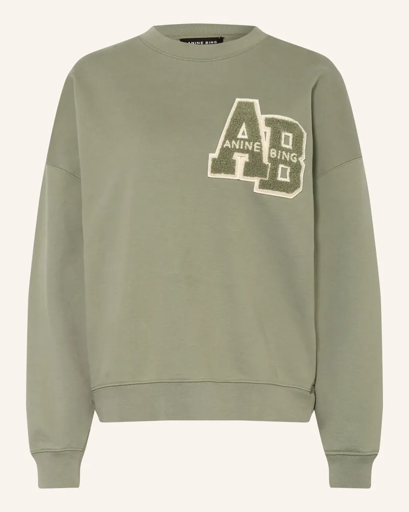 Anine Bing Sweatshirt Miles gruen Khaki