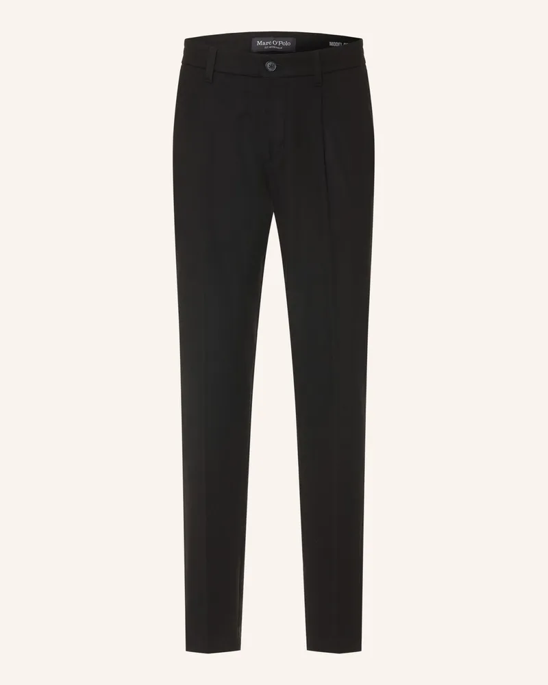 Marc O'Polo Flanellhose Osby Tapered Fit schwarz Schwarz