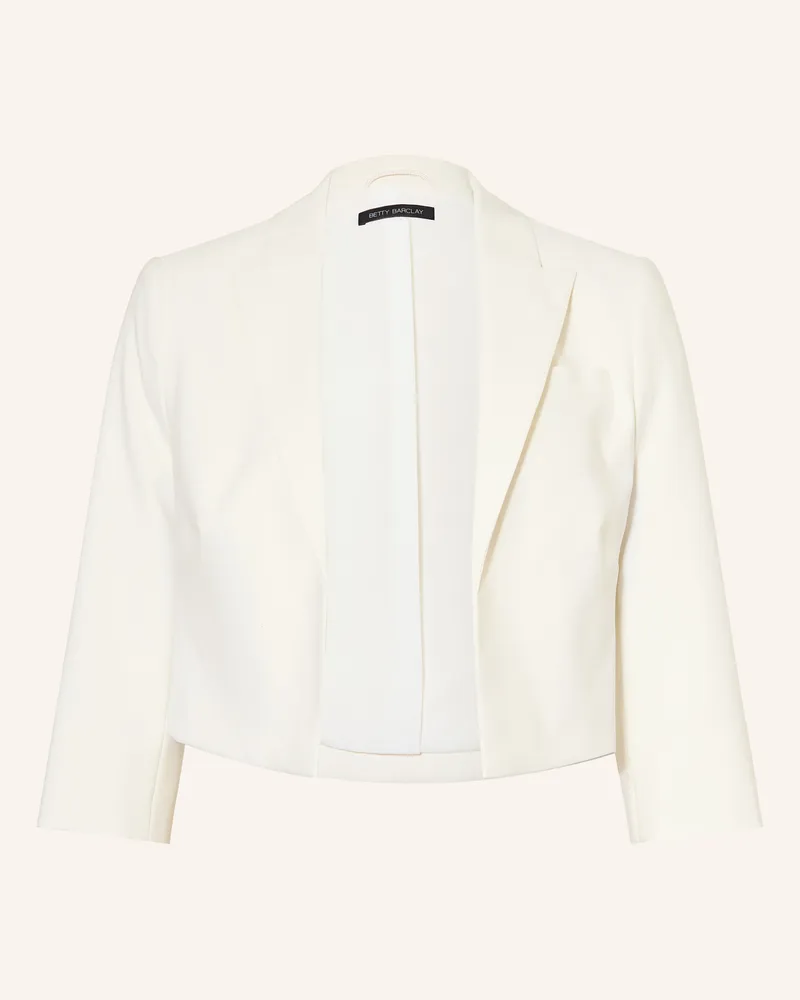Betty Barclay Cropped-Blazer Mit 3/4-Arm weiss Creme