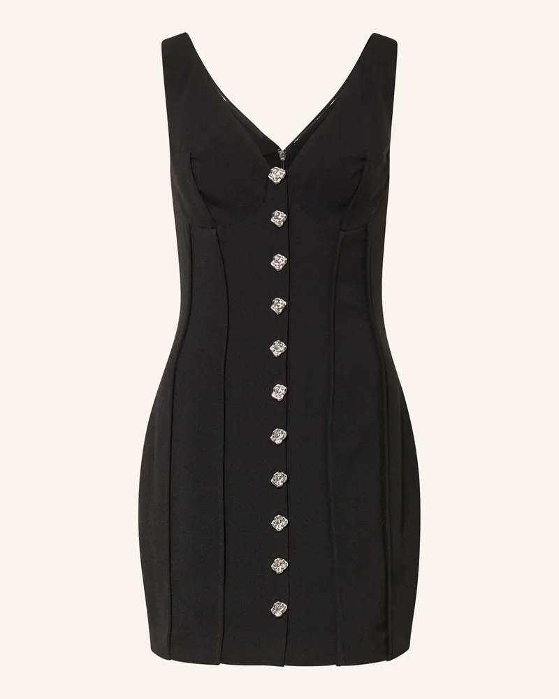 ROTATE Birger Christensen Kleid schwarz Schwarz