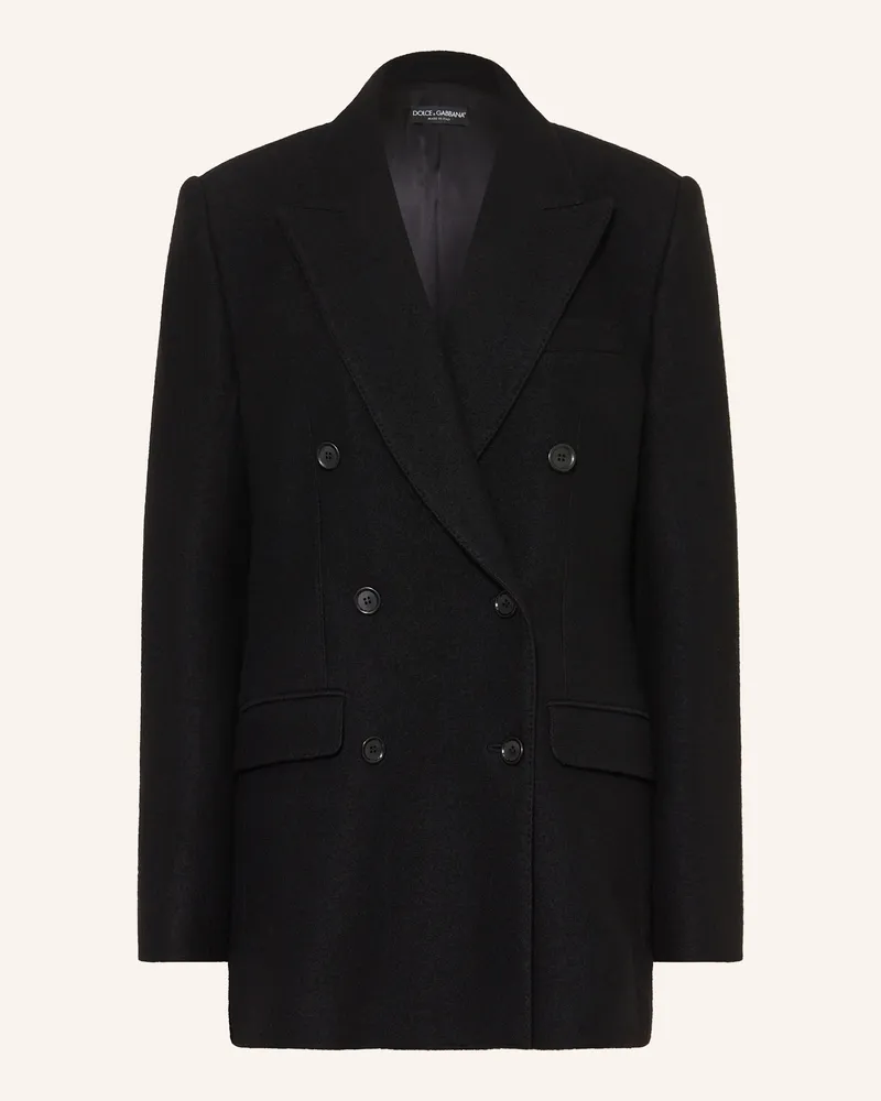 Dolce & Gabbana Longblazer schwarz Schwarz