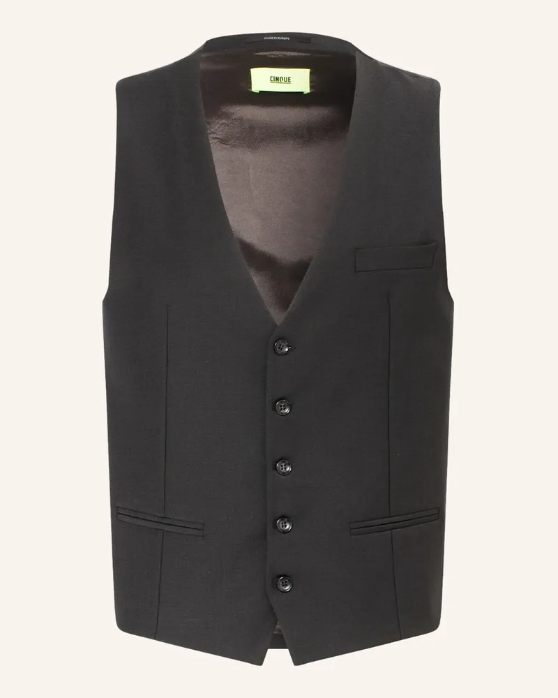 cinque Anzugweste CICASTELLO Slim Fit Schwarz