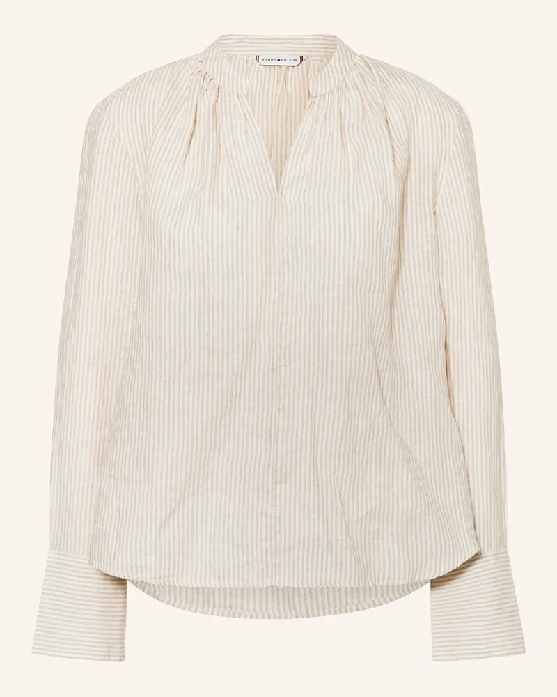Tommy Hilfiger Blusenshirt aus Leinen Beige