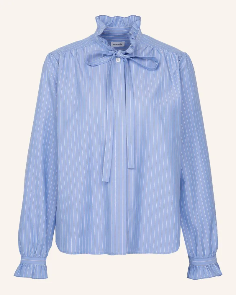 Seidensticker Ausgestellte Bluse blau Blau