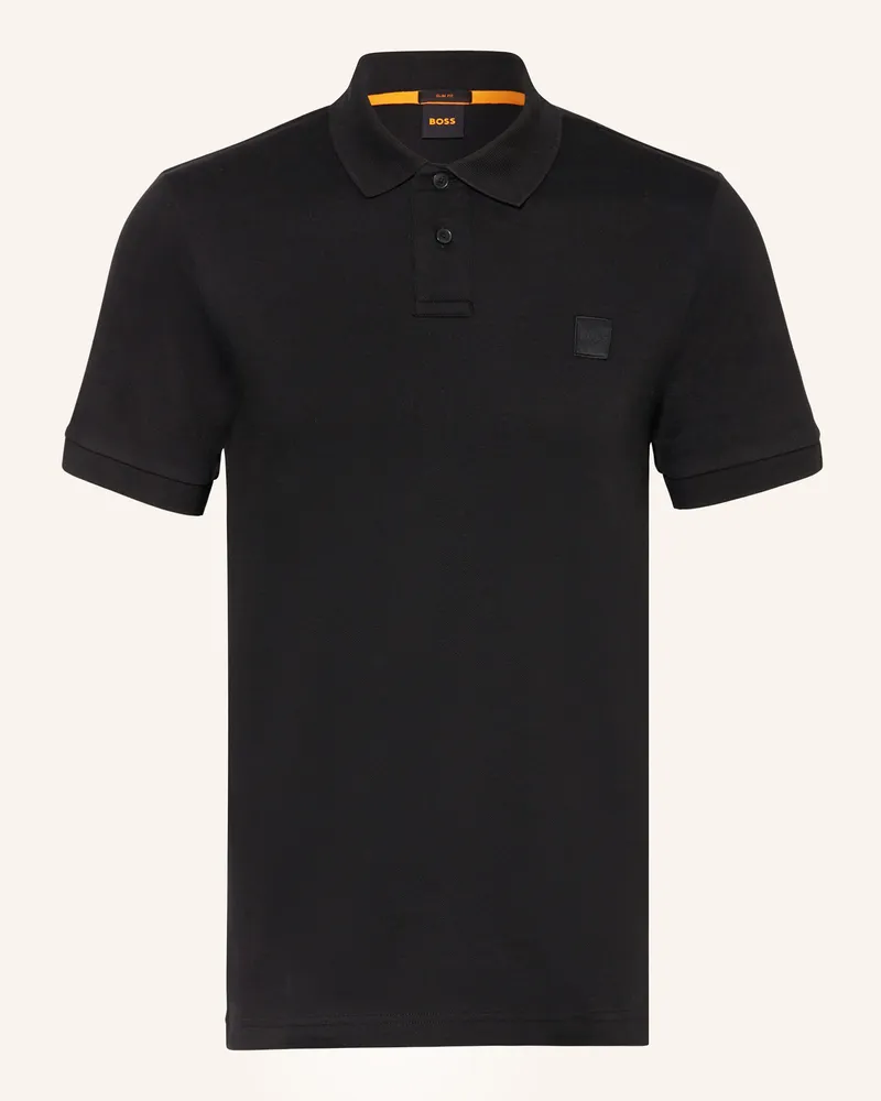 HUGO BOSS Jersey-Poloshirt PASSENGER Schwarz