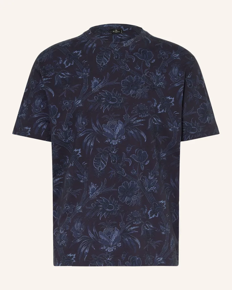 Etro T-Shirt blau Dunkelblau