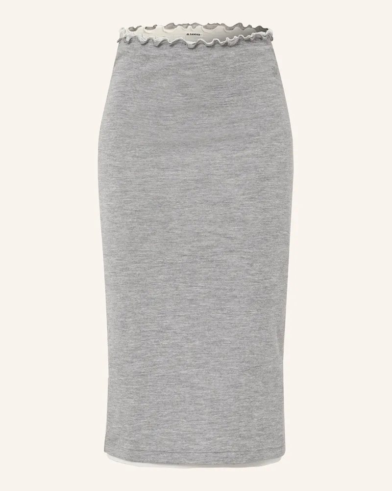 Jil Sander Strickrock grau Grau