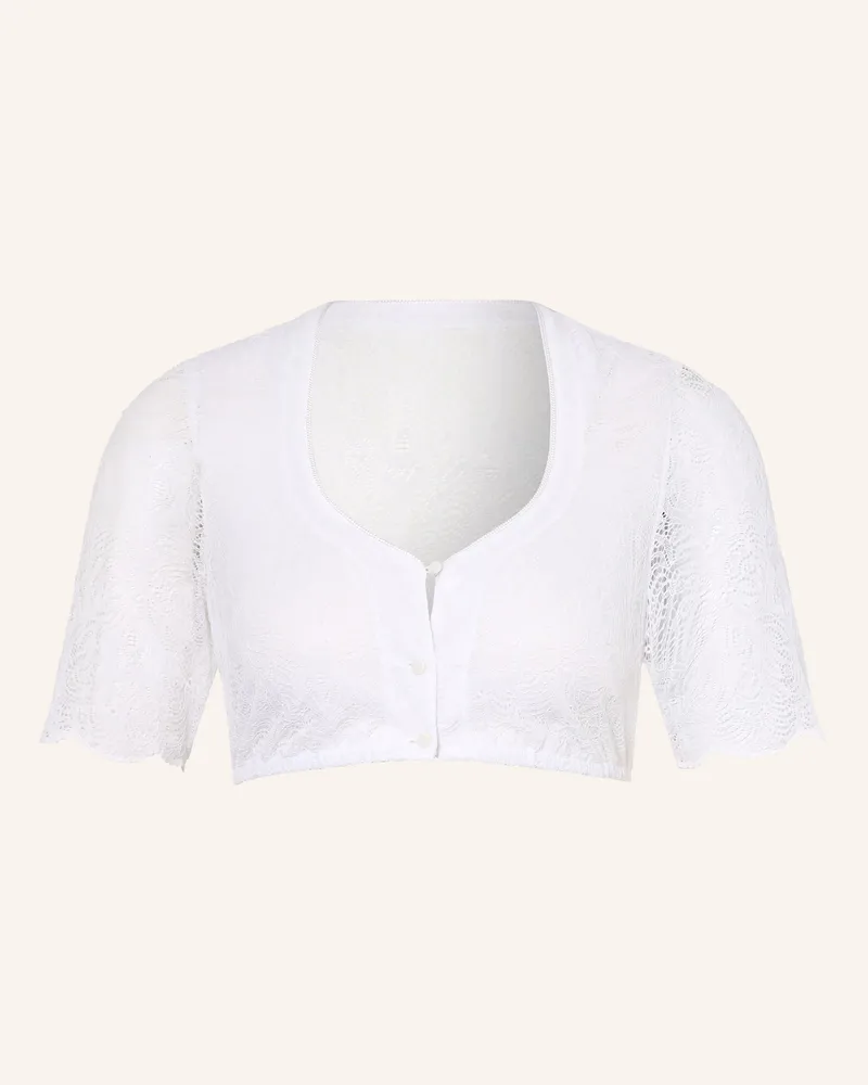 WALDORFF Dirndlbluse Valerie Aus Spitze weiss Weiss