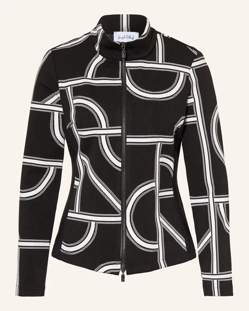 Joseph Ribkoff Sweatjacke Im Materialmix schwarz Schwarz