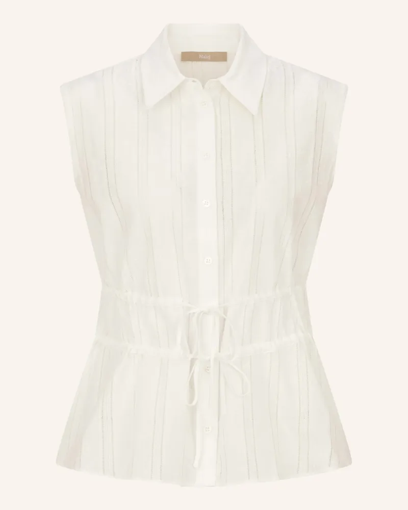 Malej Baumwollbluse Taranto weiss Weiss