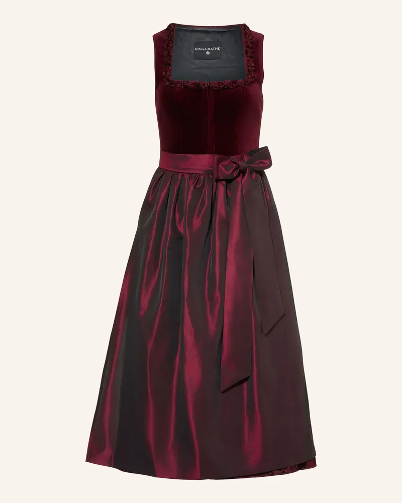 KINGA MATHE Dirndl Diamante rot Dunkelrot