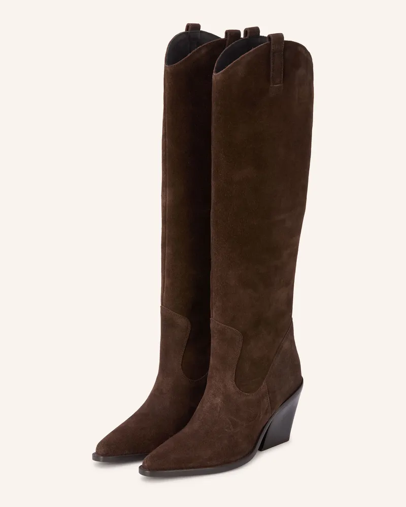 Bronx Cowboy Boots New Kole braun Dunkelbraun
