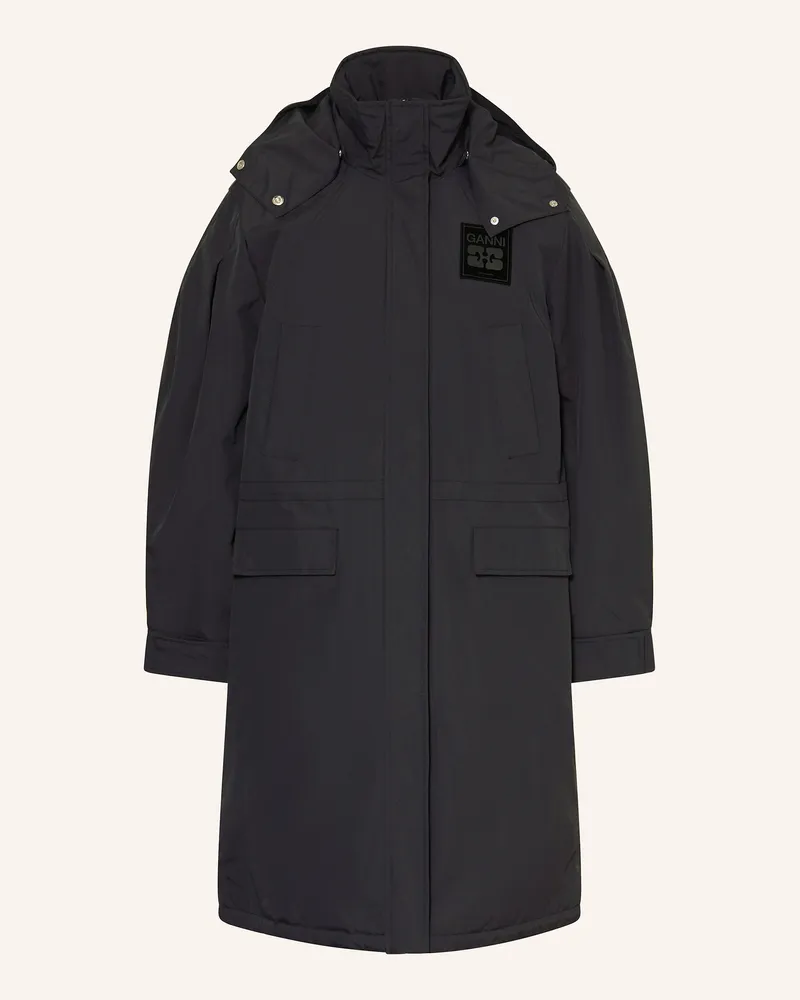 Ganni Parka Dunkelblau