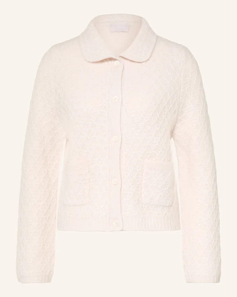 hemisphere Strickjacke Mit Cashmere weiss Weiss