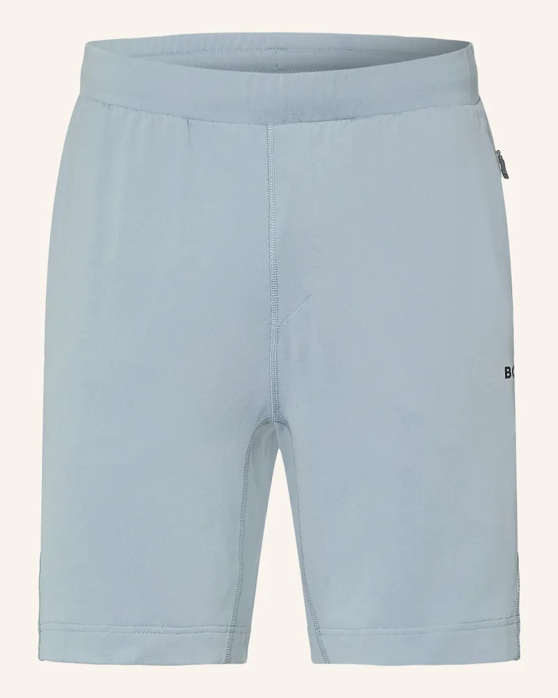 HUGO BOSS Trainingsshorts grau Blaugrau