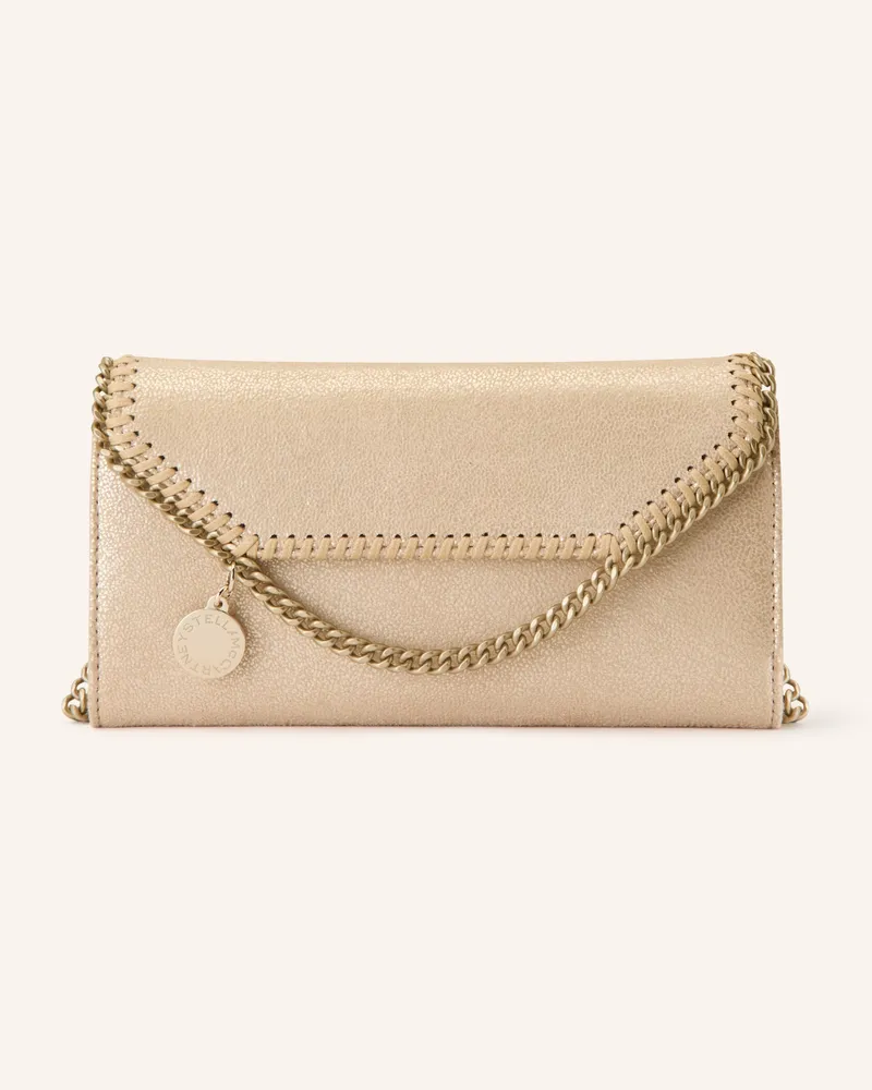 Stella McCartney Umhängetasche Falabella gold Beige