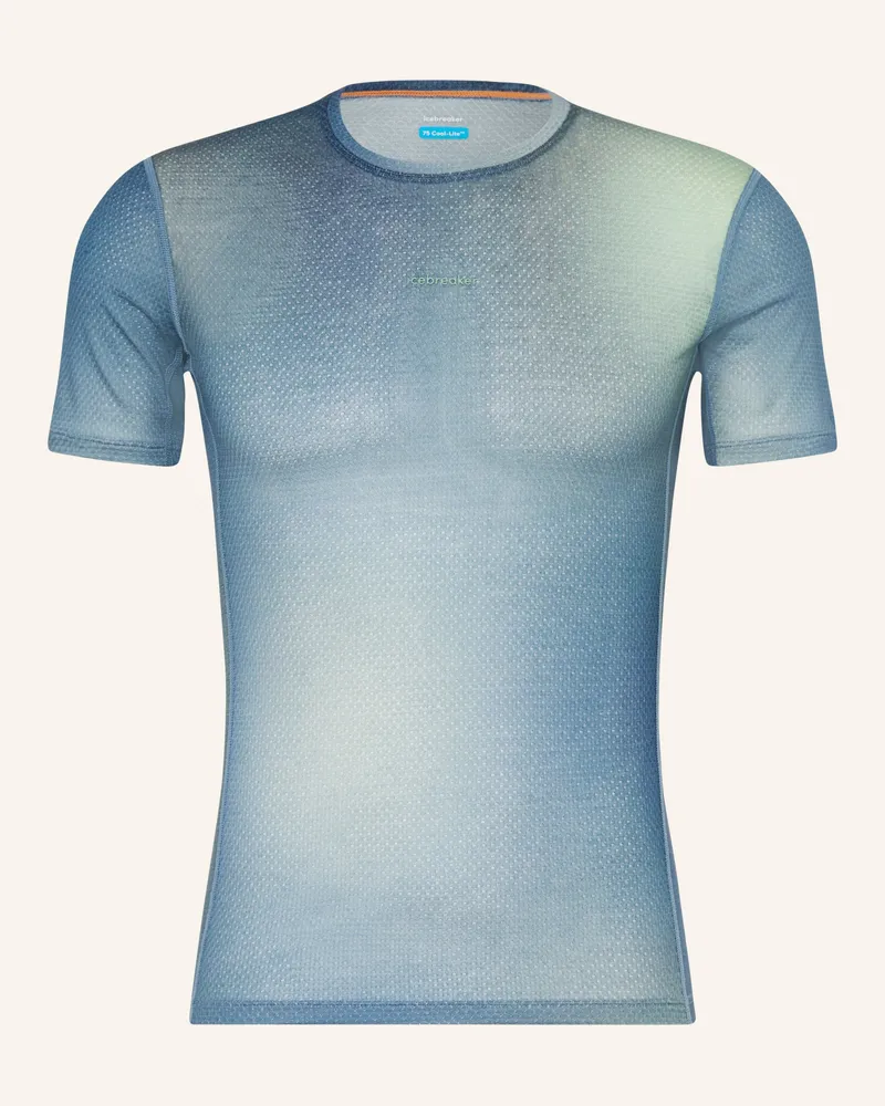 Icebreaker T-Shirt Merinomix 75 Cool-Lite™ Featherlight™ blau Blau