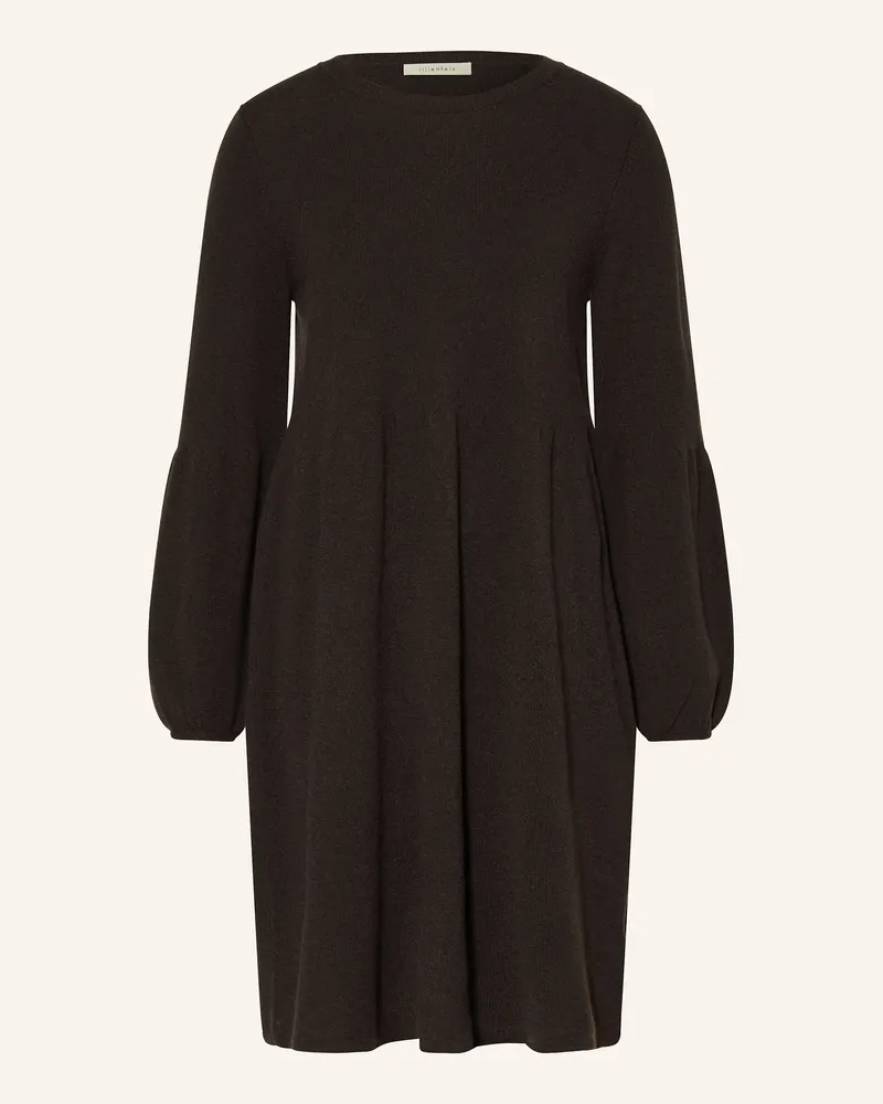 lilienfels Strickkleid mit Cashmere Dunkelbraun