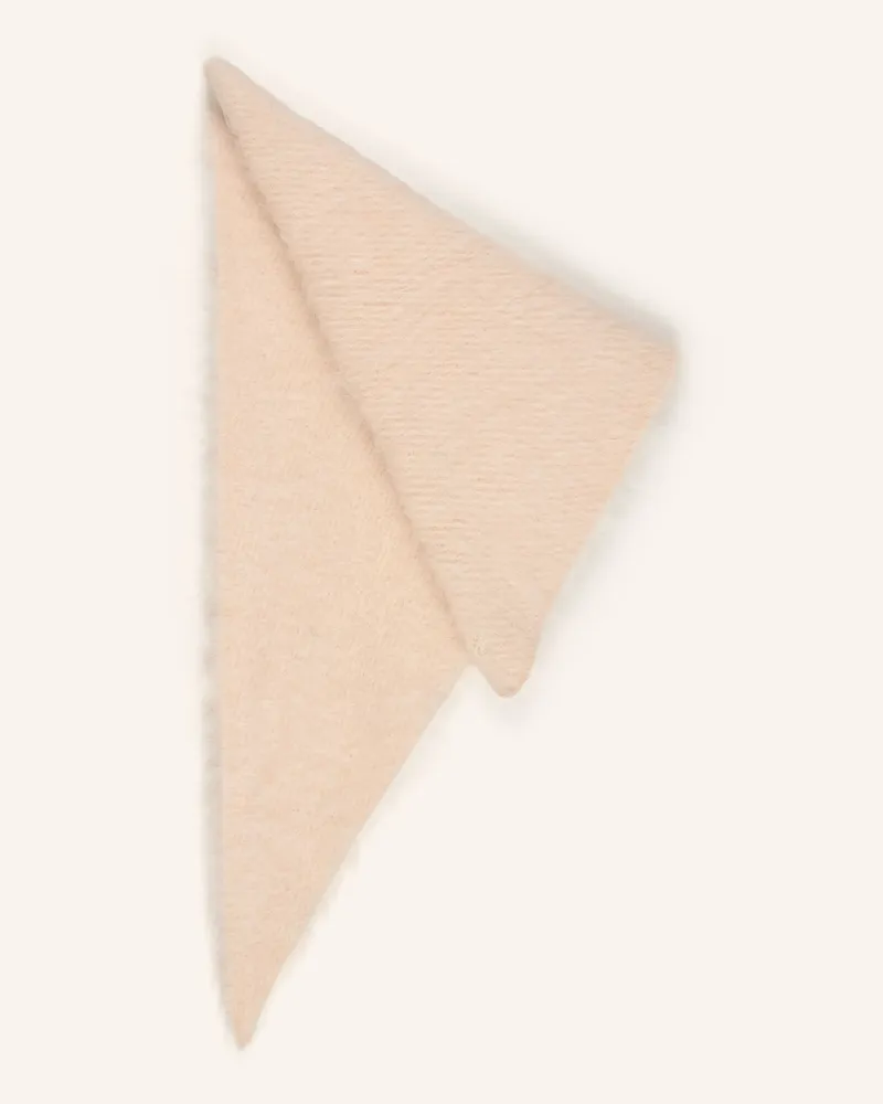 Karo Kauer Dreieckstuch beige Hellbraun