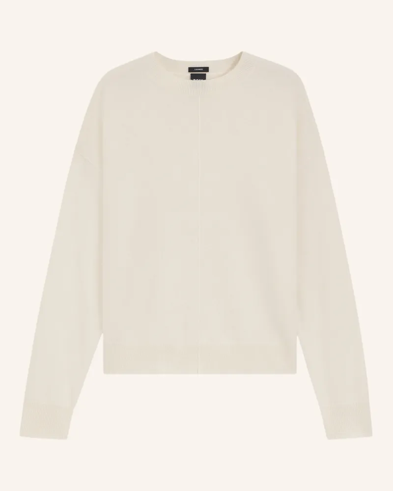 HUGO BOSS Cashmere-Pullover FASCONA Weiss