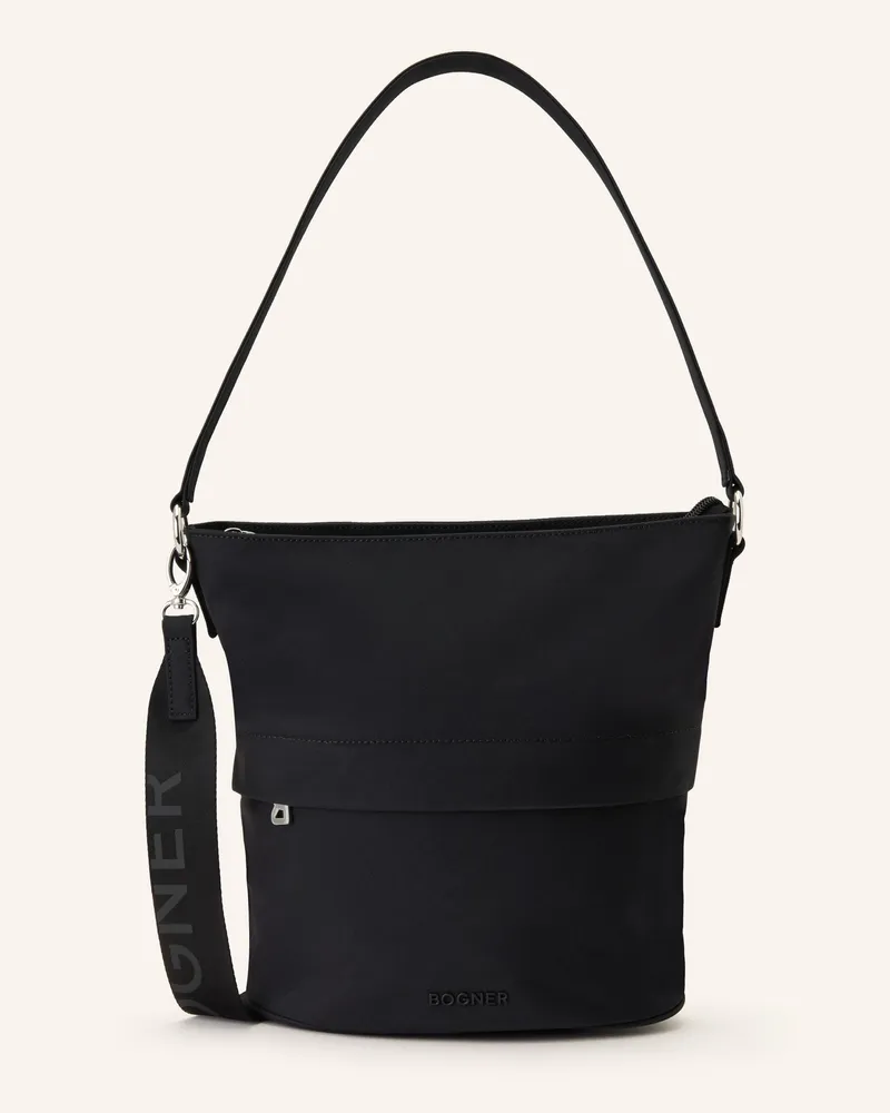 Bogner Schultertasche schwarz Schwarz