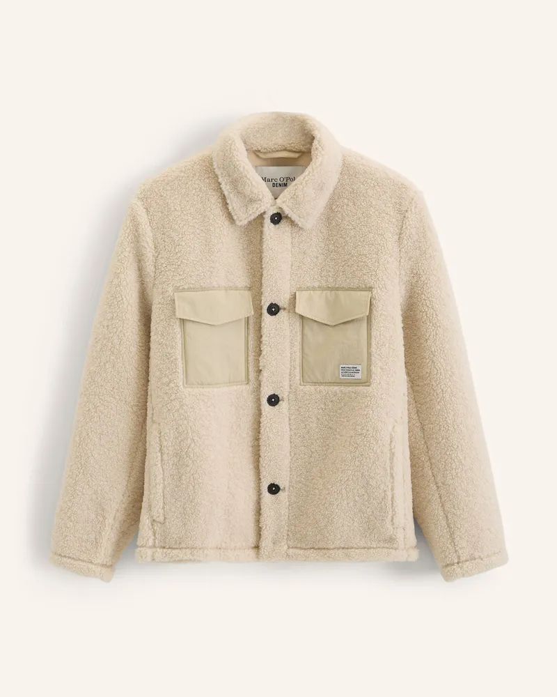 Marc O'Polo Teddyfelljacke beige Beige