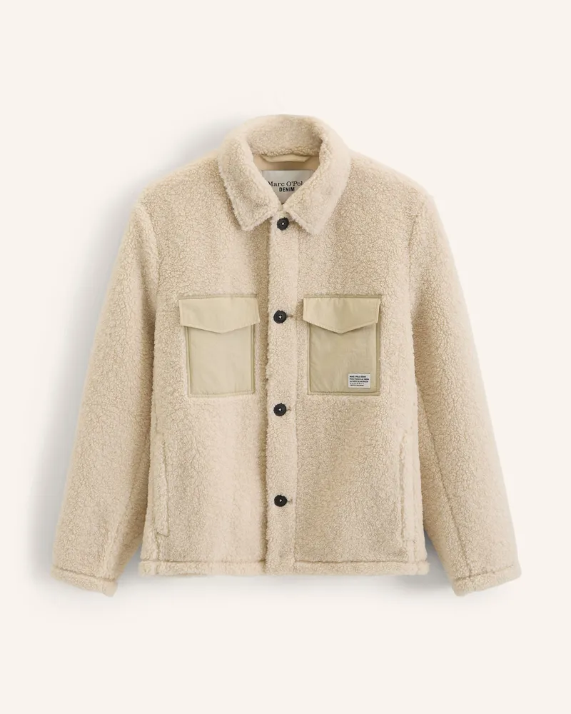 Marc O'Polo Teddyfelljacke beige Beige